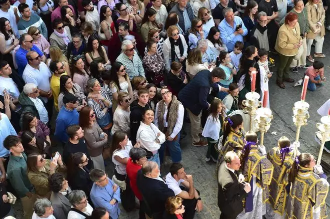 Fotogalería | La procesión del Encuentro de Plasencia, en imágenes