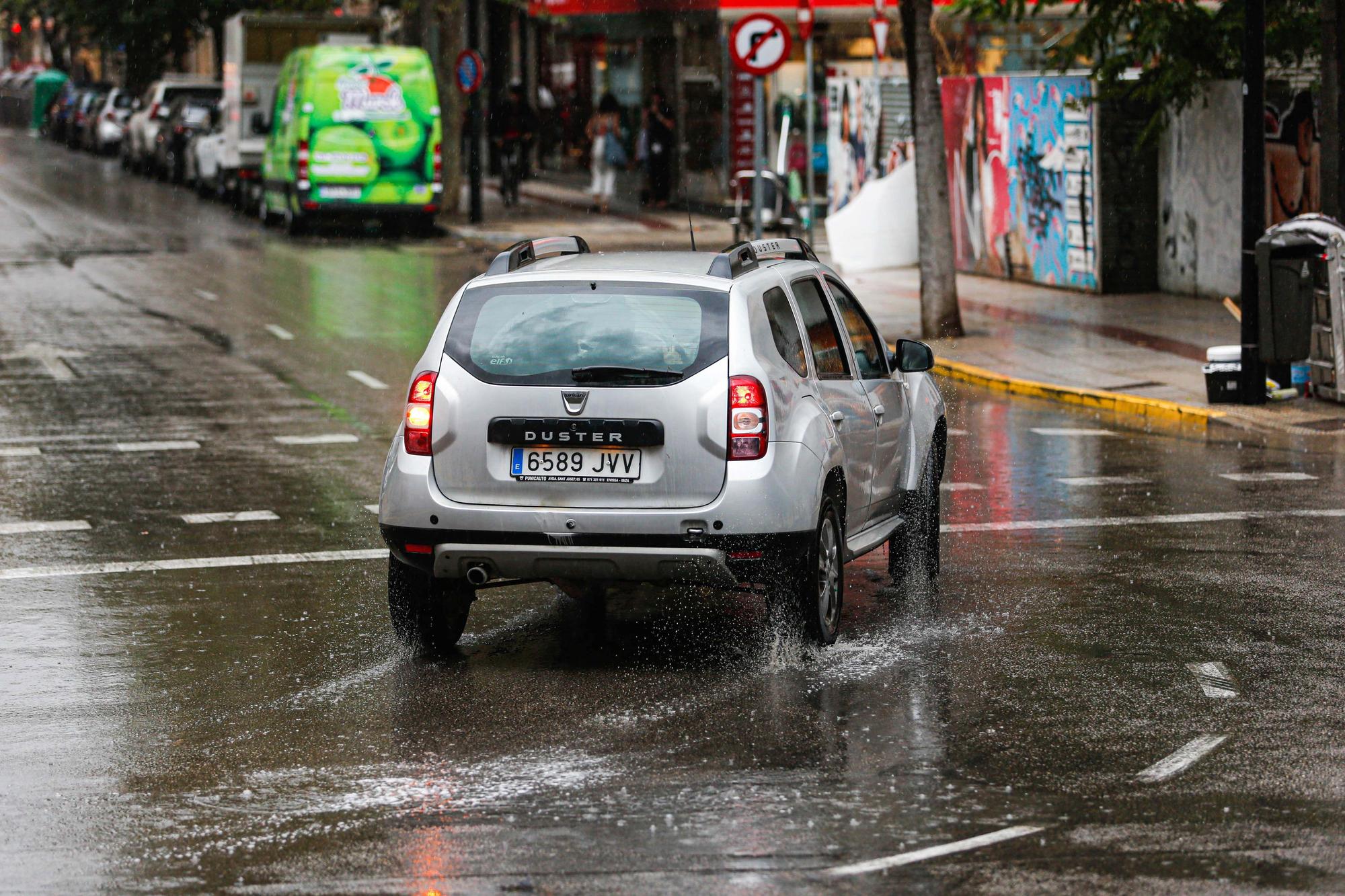 Fuertes tormentas en Ibiza y Formentera