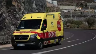 Dos heridos en una colisión frontal en La Laguna