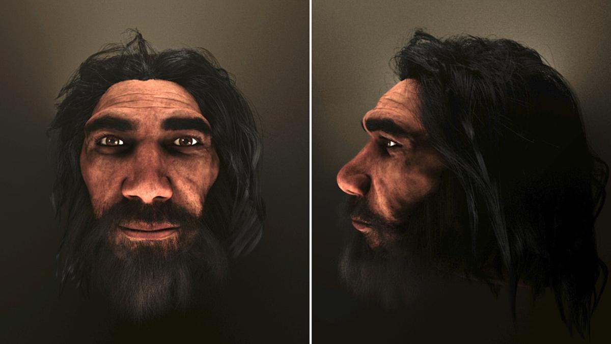 Apariencia reconstruida del Homo Heidelbergensis.