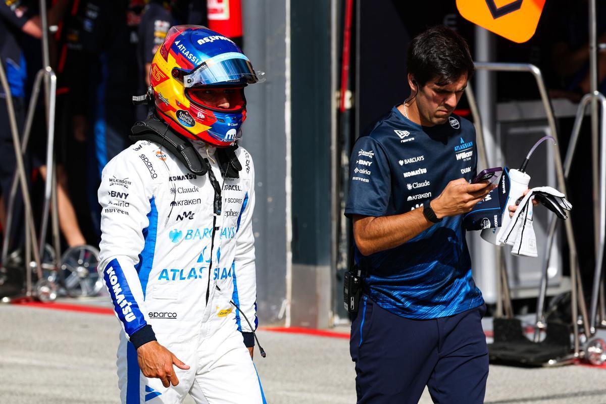 SAINZ Carlos (spa), Williams F1 Team FW48, portrait during the Formula 1 Dutch Grand Prix 2026, 12th round of the 2026 Formula One World Championship from August 21 to 23, 2026 on the Circuit Zandvoort, in Zandvoort, Netherlands - Photo Eric Alonso / DPPI AFP7 22/08/2026 ONLY FOR USE IN SPAIN