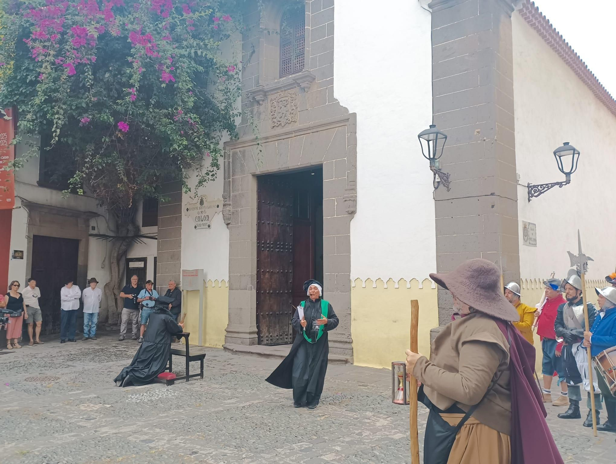Viaje en el tiempo escenificado a la cuna de las 3 Palmas en Vegueta