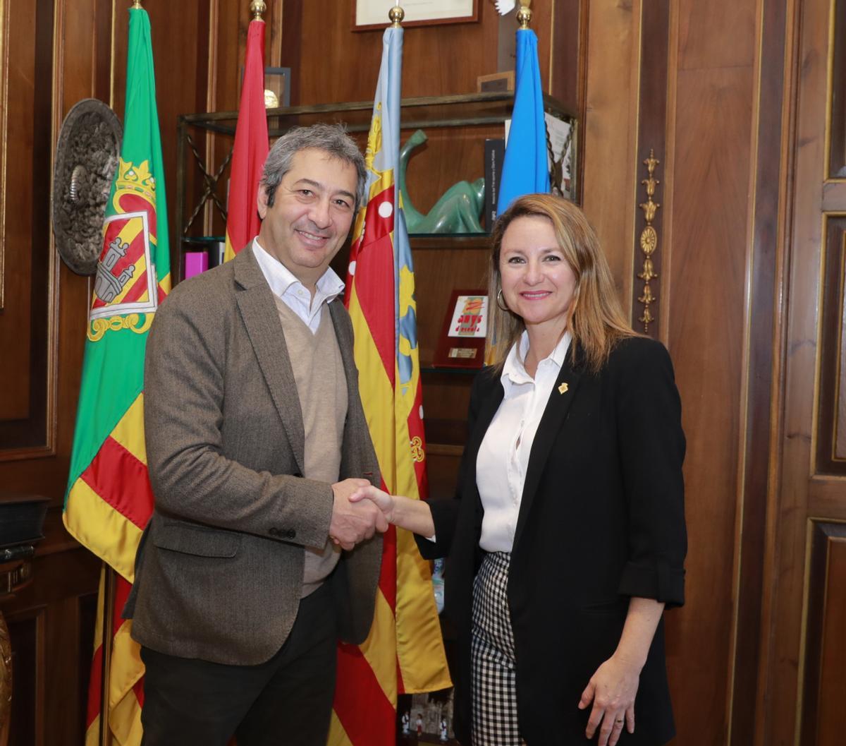 Carrasco junto al conseller Vicente Barrera.
