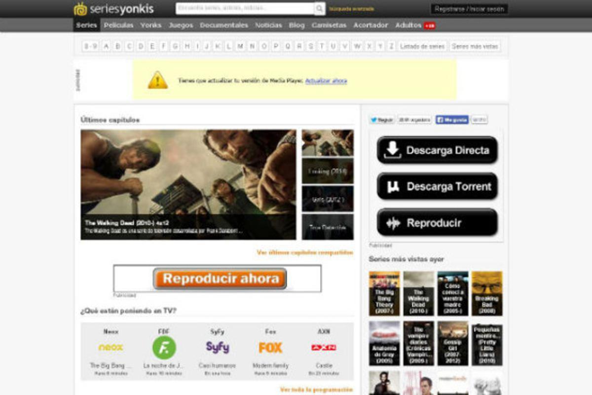 Imatge de la web SeriesYonkis Imatge de la web SeriesYonkis