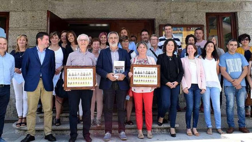 Asistentes a la clausura del &quot;Obradoiro de Emprego Ulla-Umia&quot;. // FdV