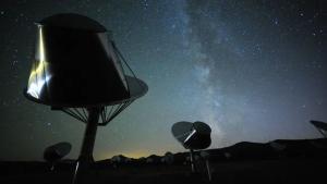 Allen Telescope Array, en el norte de California, Estados Unidos. Uno de sus objetivos es la búsqueda de inteligencia extraterrestre.