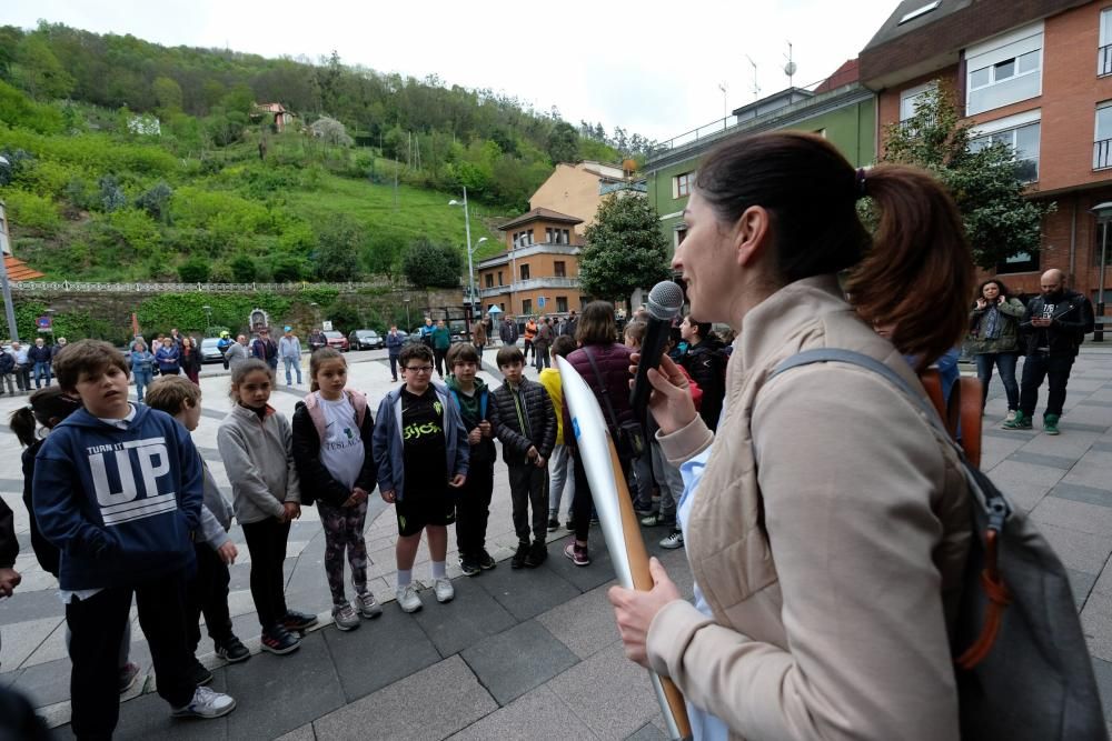 La antorcha olímpica llega a Mieres