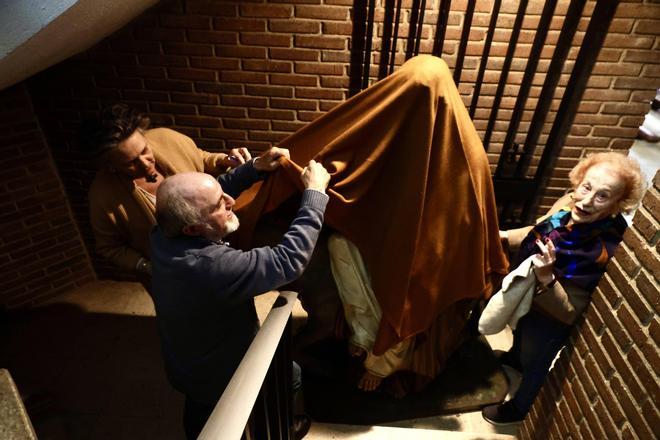 Los preparativos para el Domingo de Ramos en Gijón, en imágenes