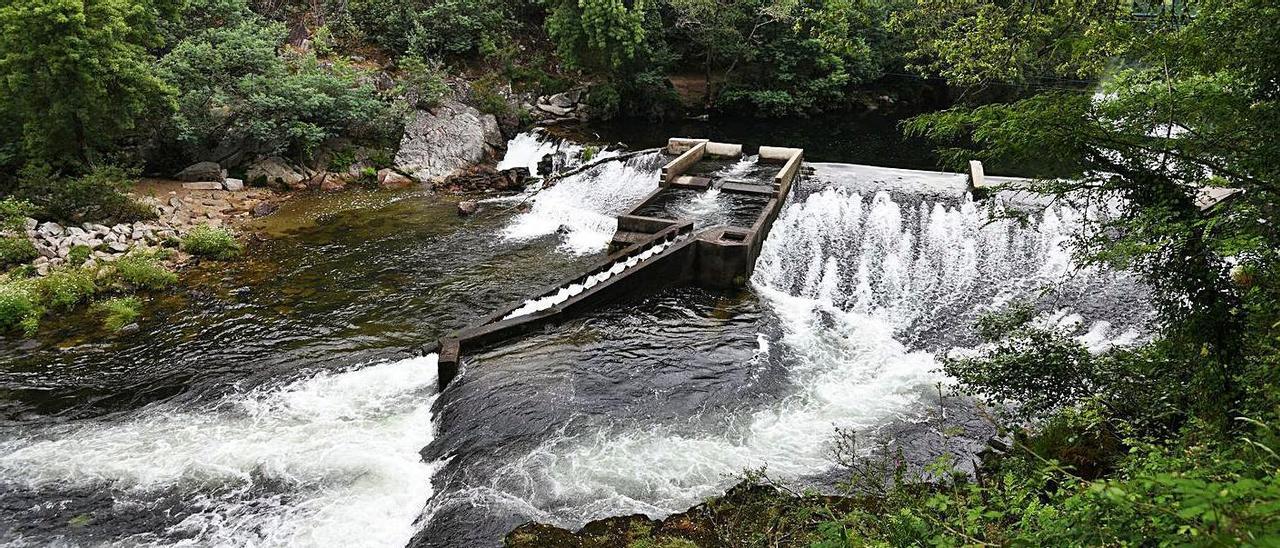 Presa de Monte Porreiro, donde se capta el agua para el abastecimiento.