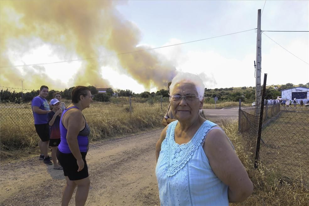 Incendio forestal en Cáceres