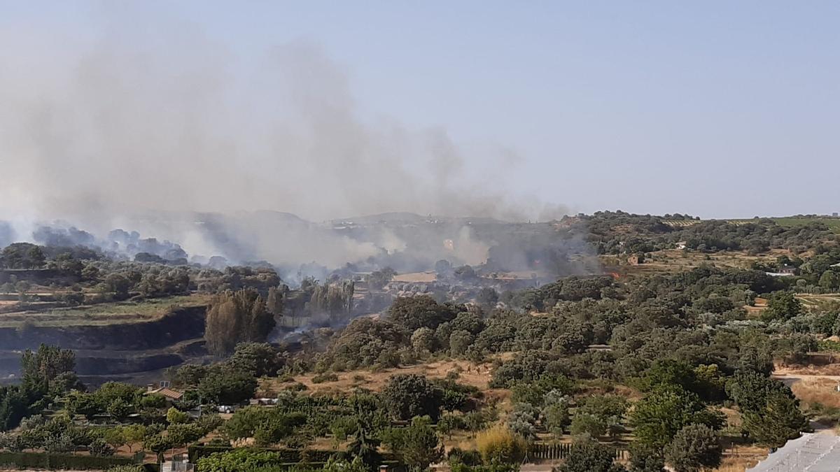 Incendio en Barbastro.