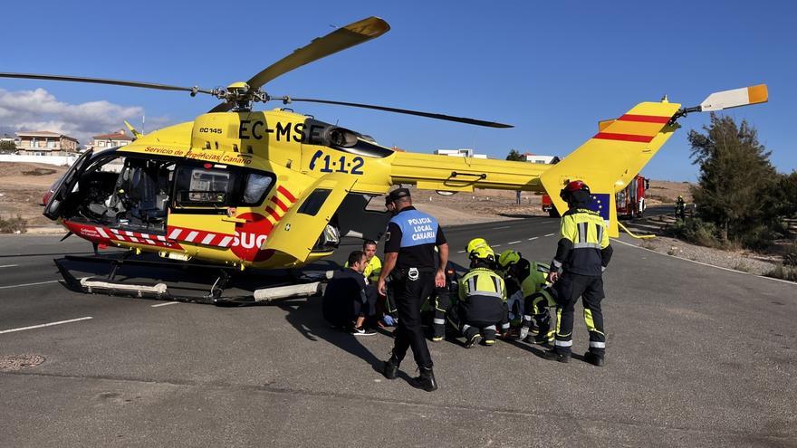 Un ciclista sufre una parada cardiorrespiratoria en la zona de Pasito Blanco