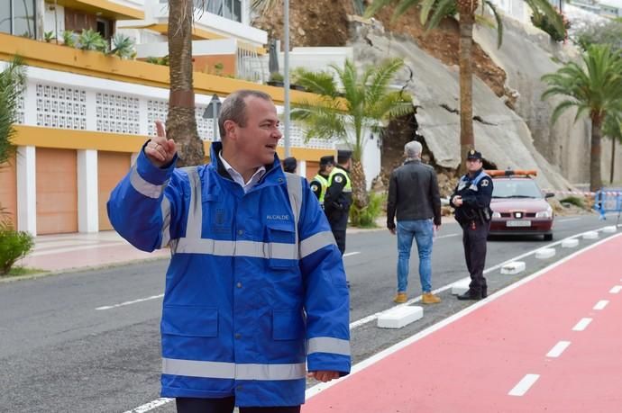 11-04-2019 LAS PALMAS DE GRAN CANARIA. Derrumbe en Paseo de Chill  | 11/04/2019 | Fotógrafo: Andrés Cruz