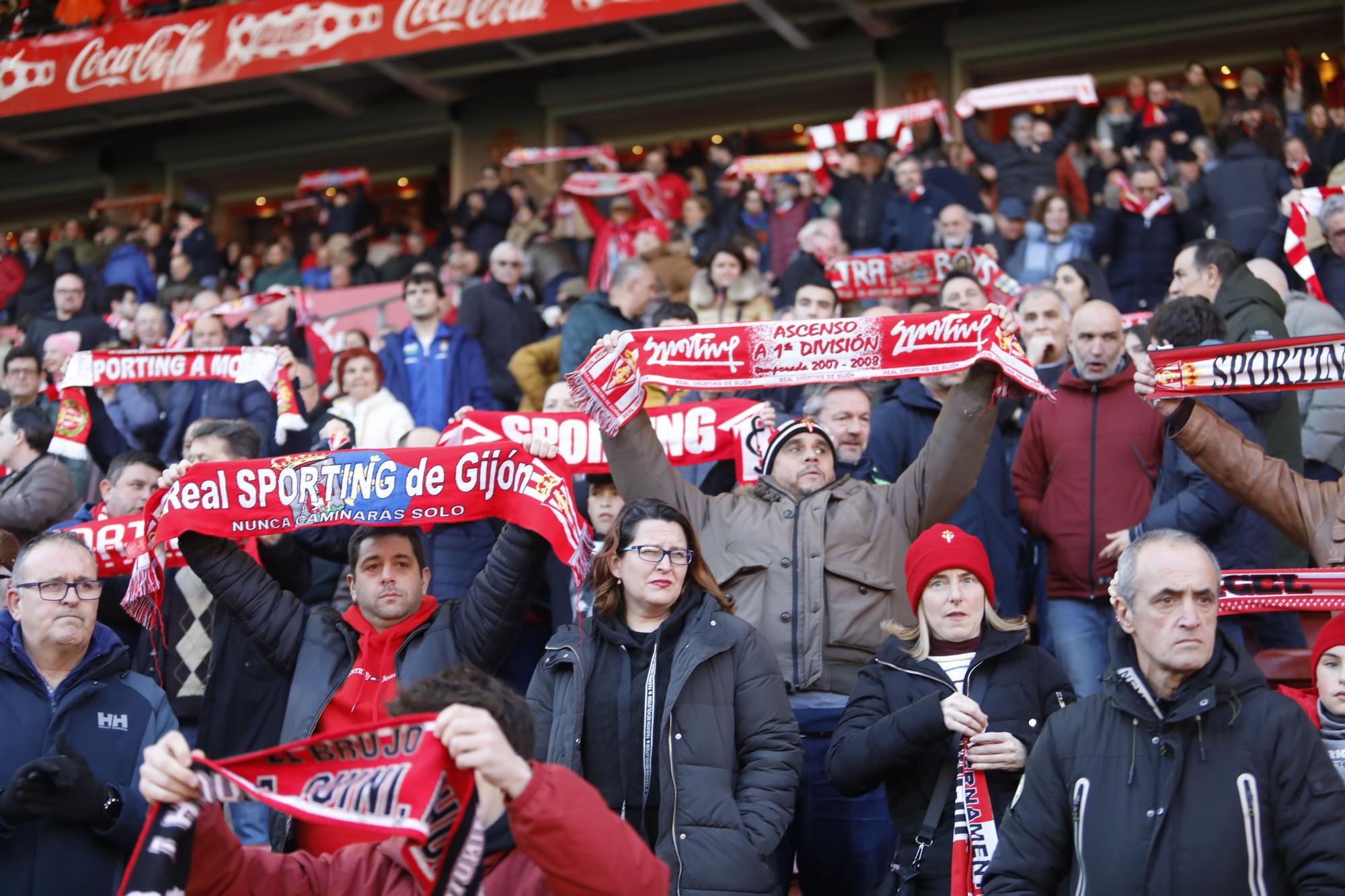 EN IMÁGENES: El encuentro entre el Sporting y el Real Zaragoza