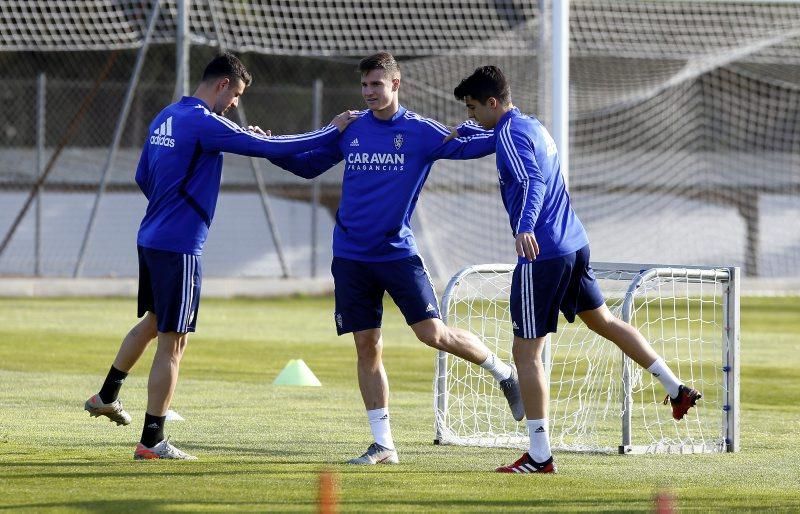 Entrenamiento del Real Zaragoza, 25 de febrero