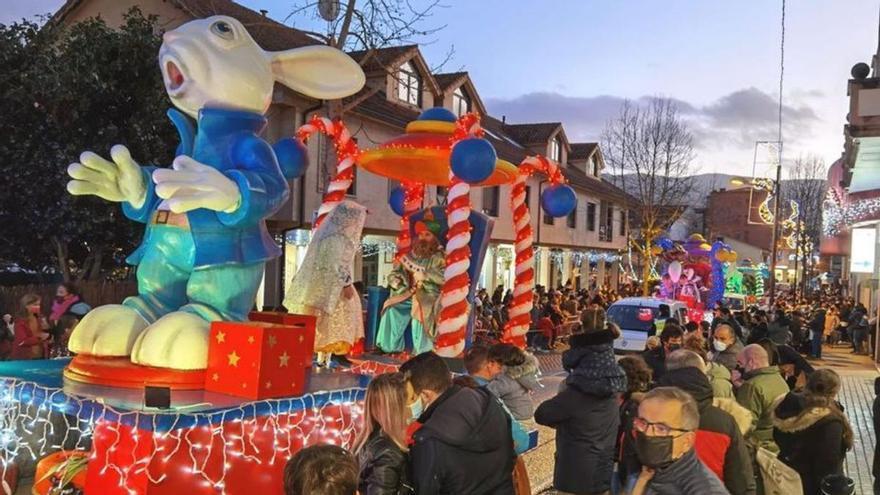 Cabalgata de Reyes, el año pasado, por las calles de Nigrán.