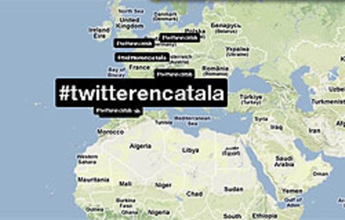 Impacte de #twitterencatala dissabte a la nit. Impacte de #twitterencatala dissabte a la nit.