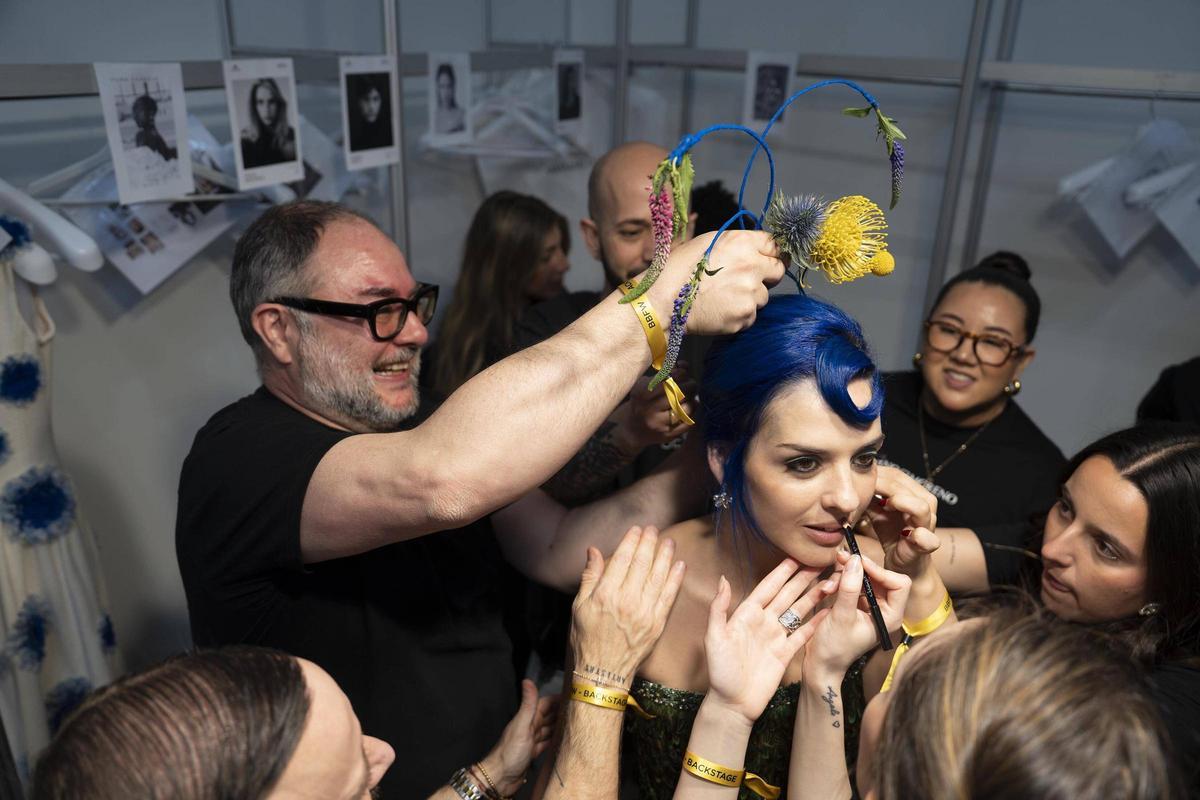 El diseñador Rafa Peinador en la Barcelona Bridal Fashion Week