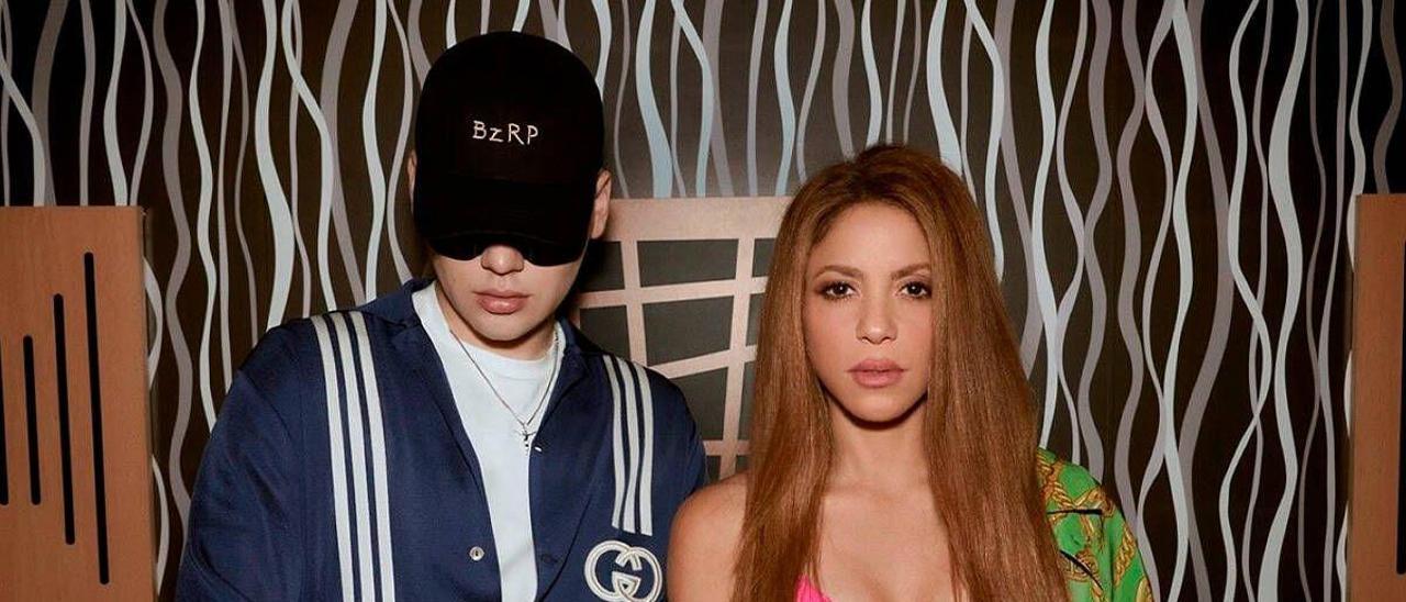 Bizarrap y Shakira.