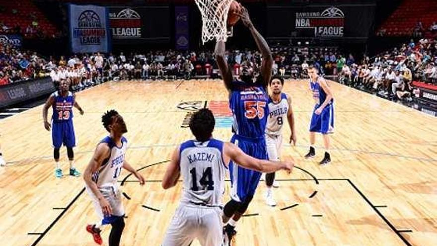 Maurice Ndour cuajó una gran Liga de Verano de Las Vegas con los Knicks este 2015.