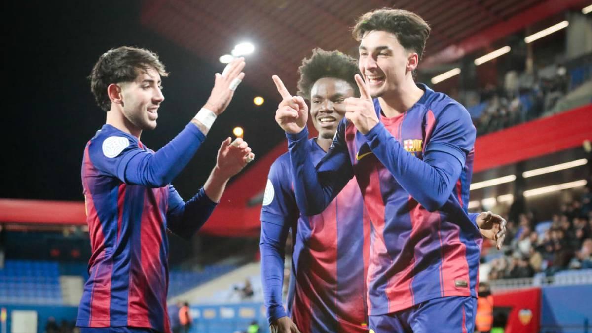 Guille y Dani Rodríguez, dos de los jugadores de La Masia que pueden sumar en cualquier momento con el primer equipo