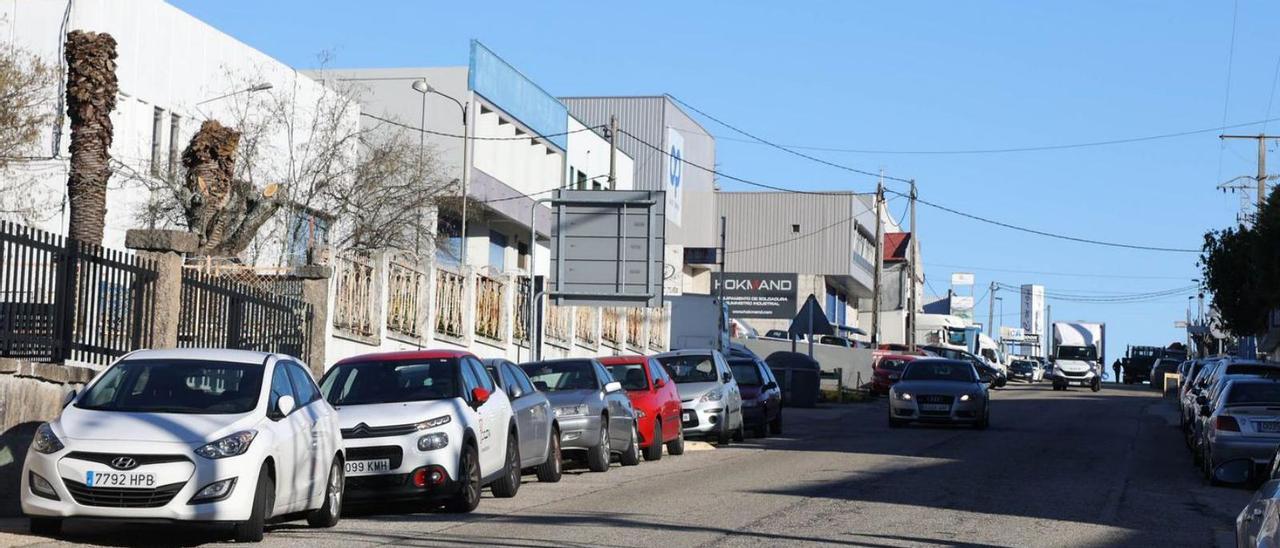 Una de las calles del polígono industrial de A Pasaxe. |   // ALBA VILLAR