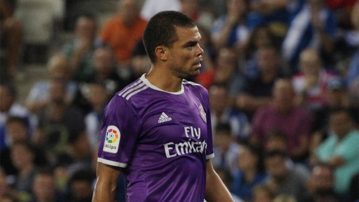 Pepe Lima, durante el Espanyol - Real Madrid de la Liga 2016/17