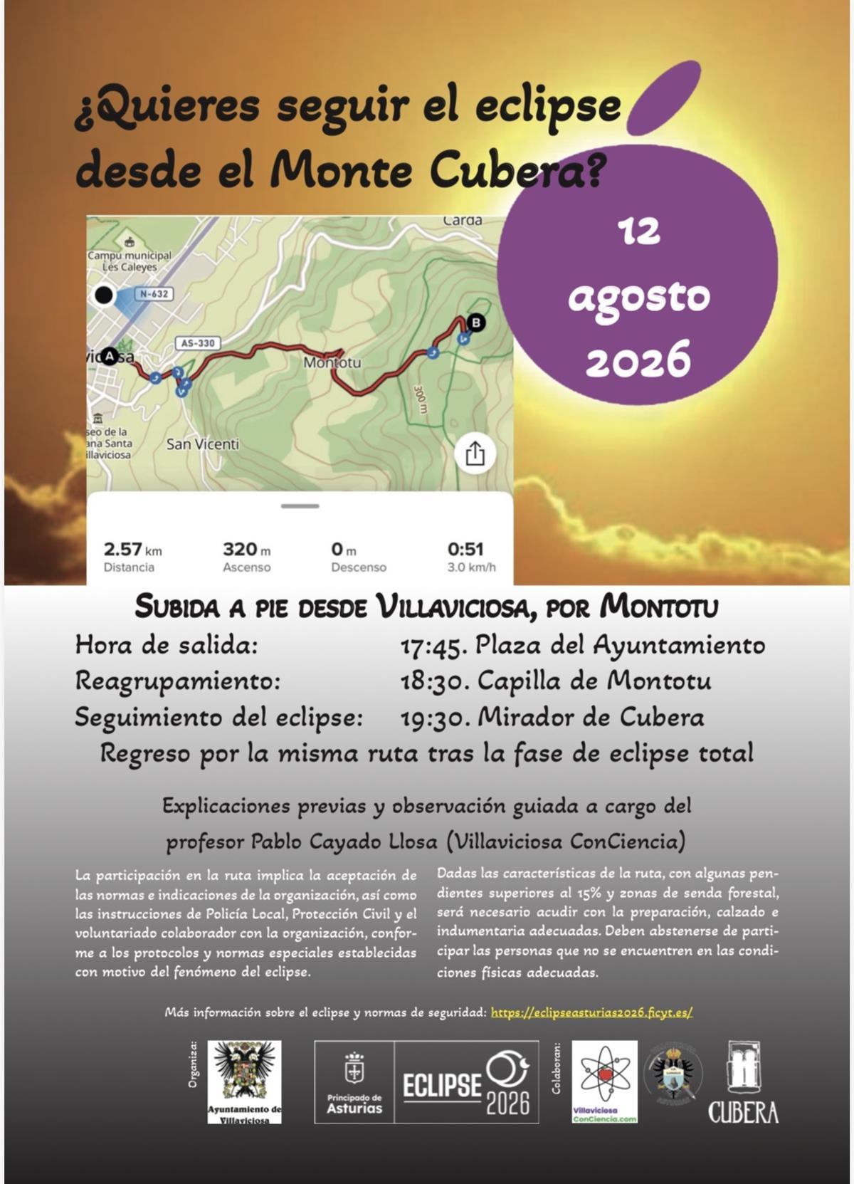 Cartel promocional de la actividad.