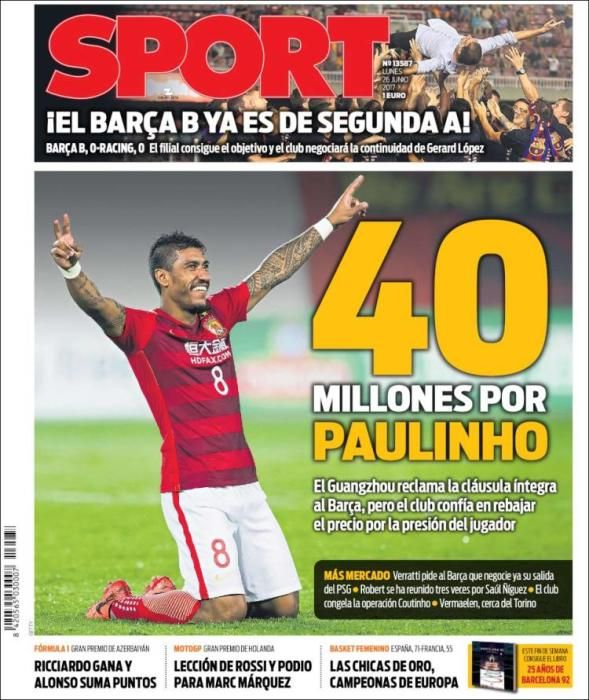 Portadas lunes 26 de junio de 2017