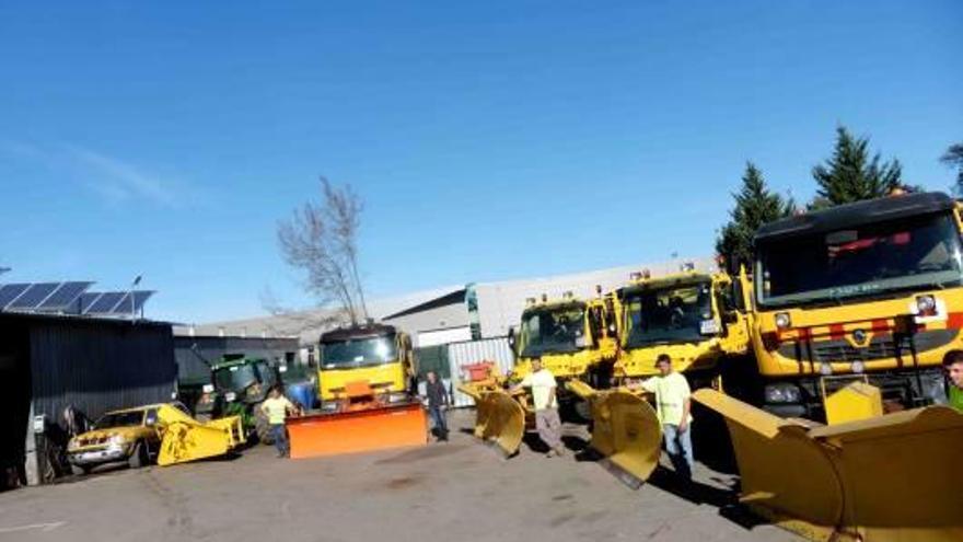 Diverses màquines llevaneu que tenen la seva base a Olot.