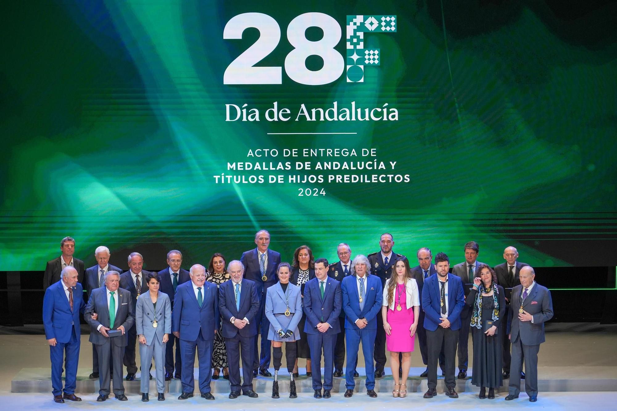 La gala del 28-F y la entrega de Medallas de Andalucía 2024, en imágenes