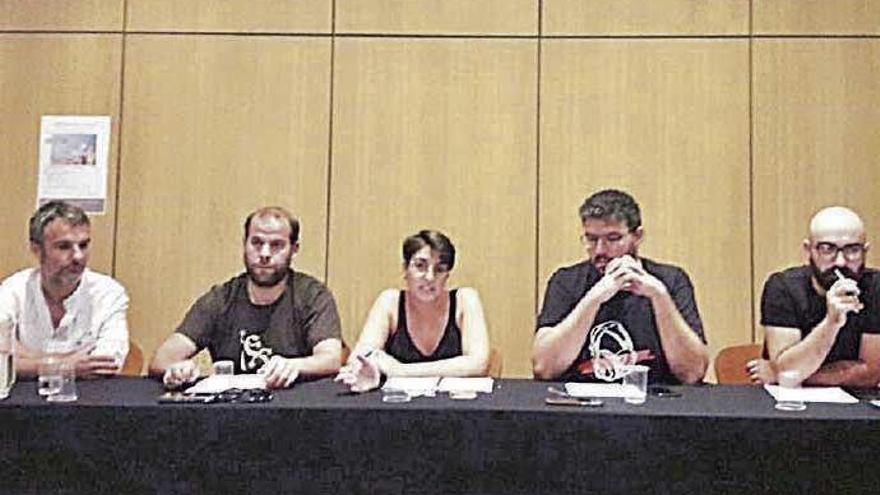 Adrover, Mir, Apesteguia y Corbera, ayer en el debate.