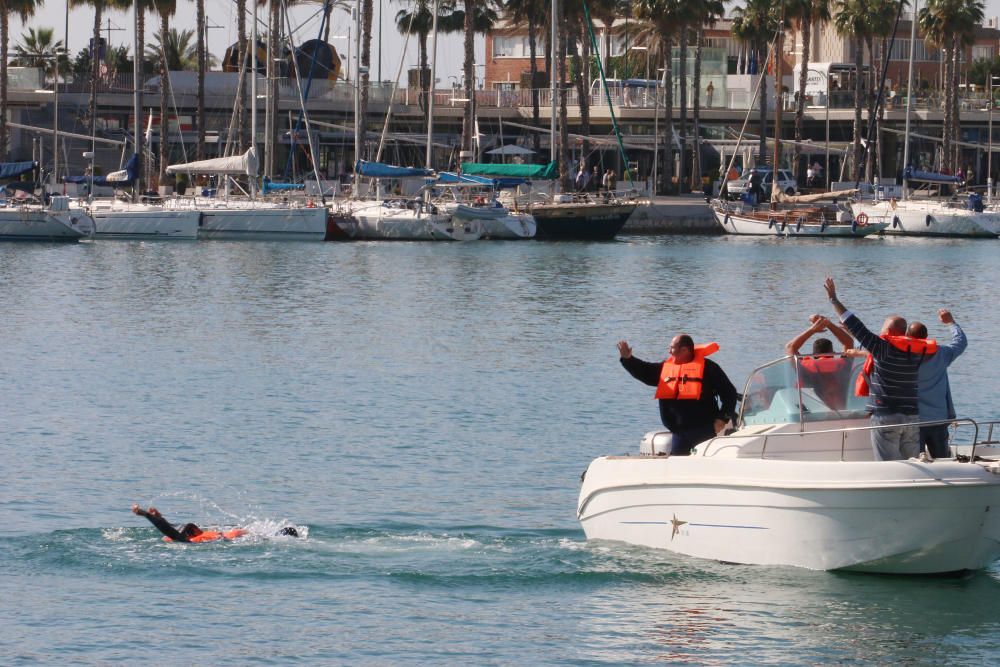 Simulacro en el puerto de Málaga