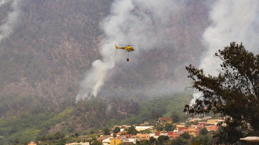 20 personas continúan desalojadas por el incendio de Tenerife