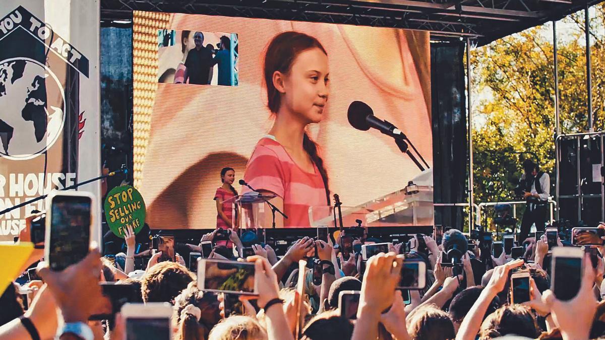 Greta Thunberg beim NYC Climate Strike (Globaler Klimastreik) im September 2019 im Battery Park in New York. | FOTO: W-FILM / STARHAUS-PRODUKTIONEN