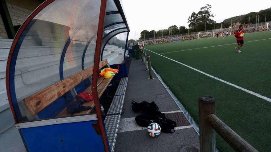 Un entrenamiento en las instalaciones deportivas de Balbín durante el pasado mes de septiembre.