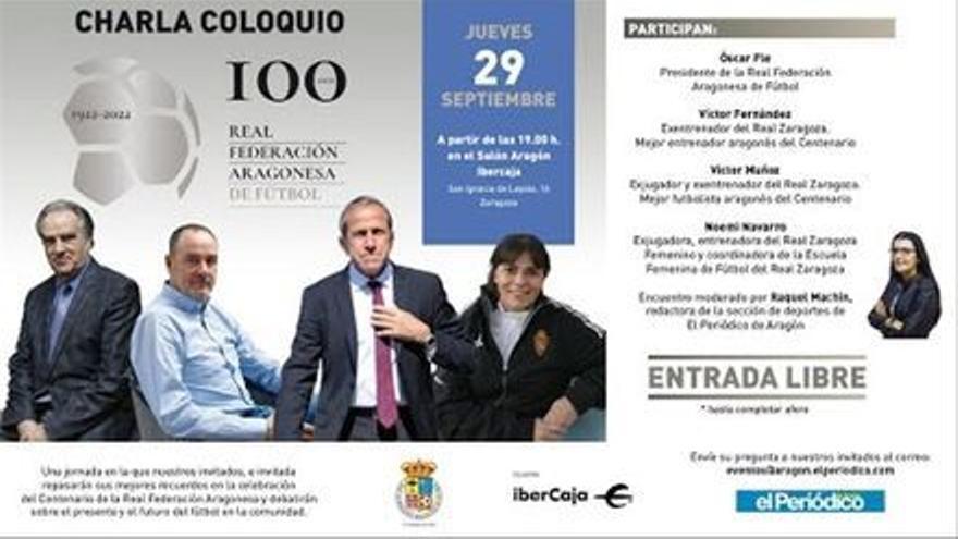 Charla coloquio | Víctor Fernández, Víctor Muñoz, Óscar Fle y Noemí Navarro, en el centenario de la RFAF