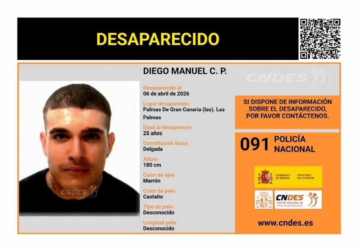 Desaparecido en Las Palmas de Gran Canaria