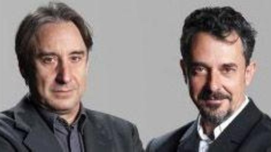 Juanjo Puigcorbé y Pere Ponce en «Si supiera cantar, me salvaría».