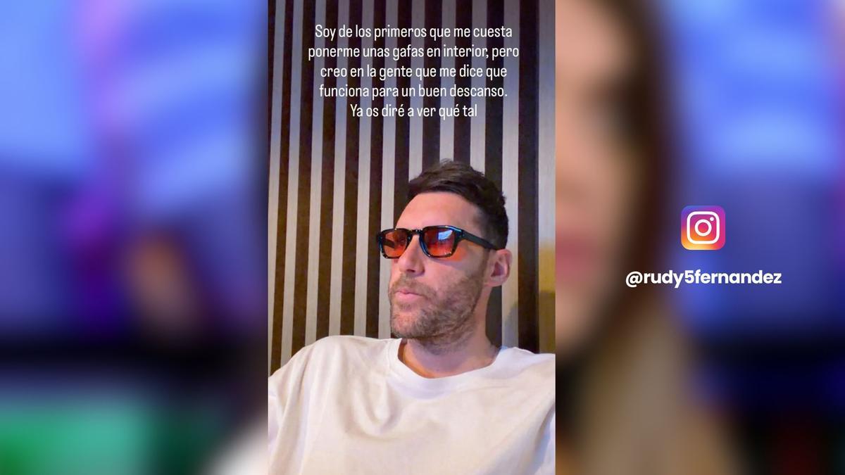 La publicación de Rudy en sus historias de Instagram