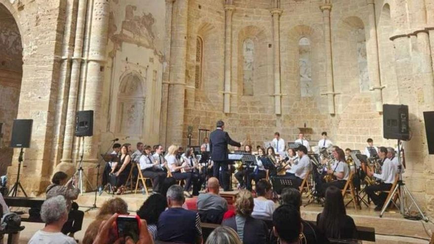 La banda de música interpretó piezas inéditas pensadas para este lugar emblemático. | SERVICIO ESPECIAL