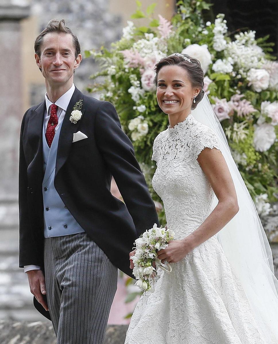 La boda de Pippa Middleton y James Matthews al detalle: Los novios a la salida de la iglesia