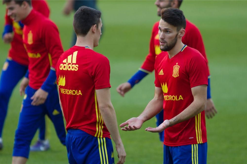 Entrenamiento de la Selección Sub-21 en Murcia