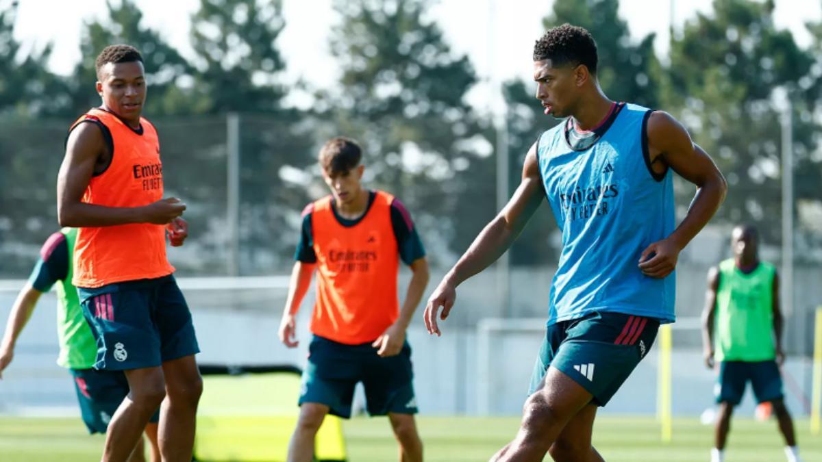 Bellingham se entrena con el Real Madrid
