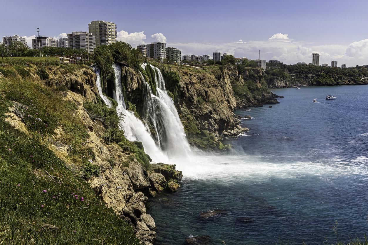 Las cascadas Düden en Antalya