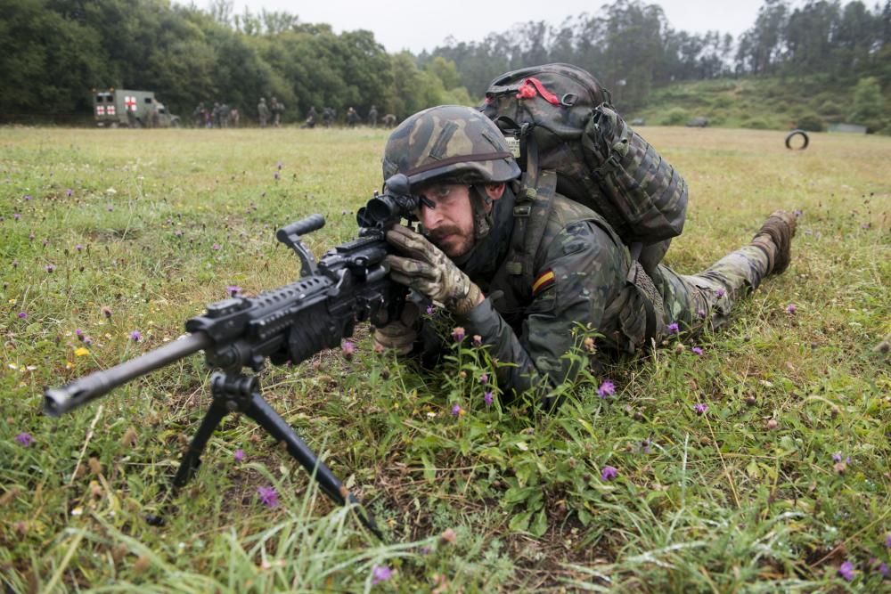 De patrulla con los soldados asturianos