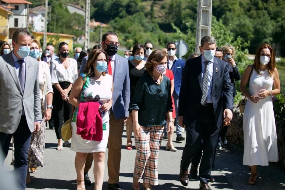 Homenaje al general Rafael del Riego en Tuña (Tineo).