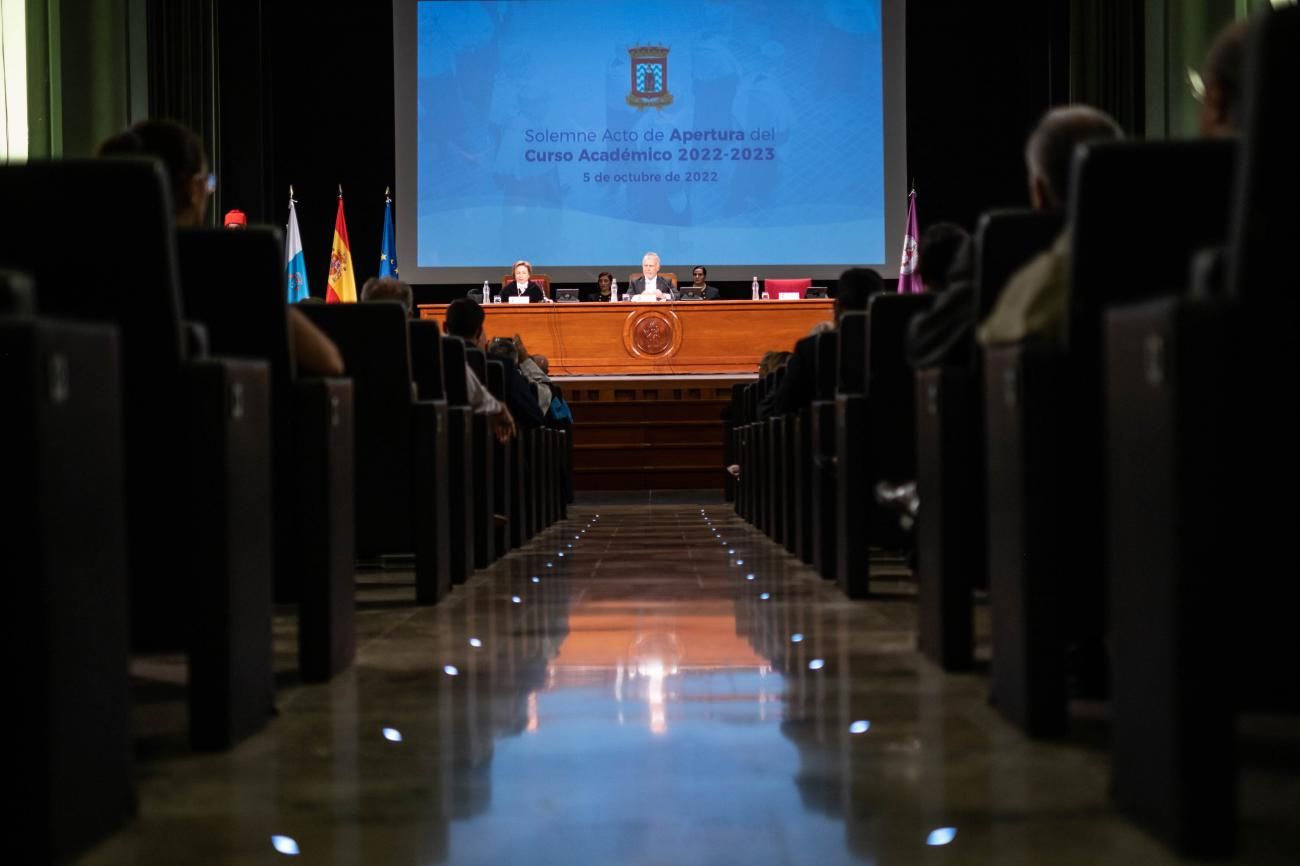 Acto de apertura del curso 2022/23 en la Universidad de La Laguna