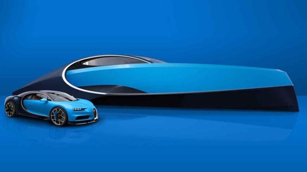 El Bugatti Chiron que navega