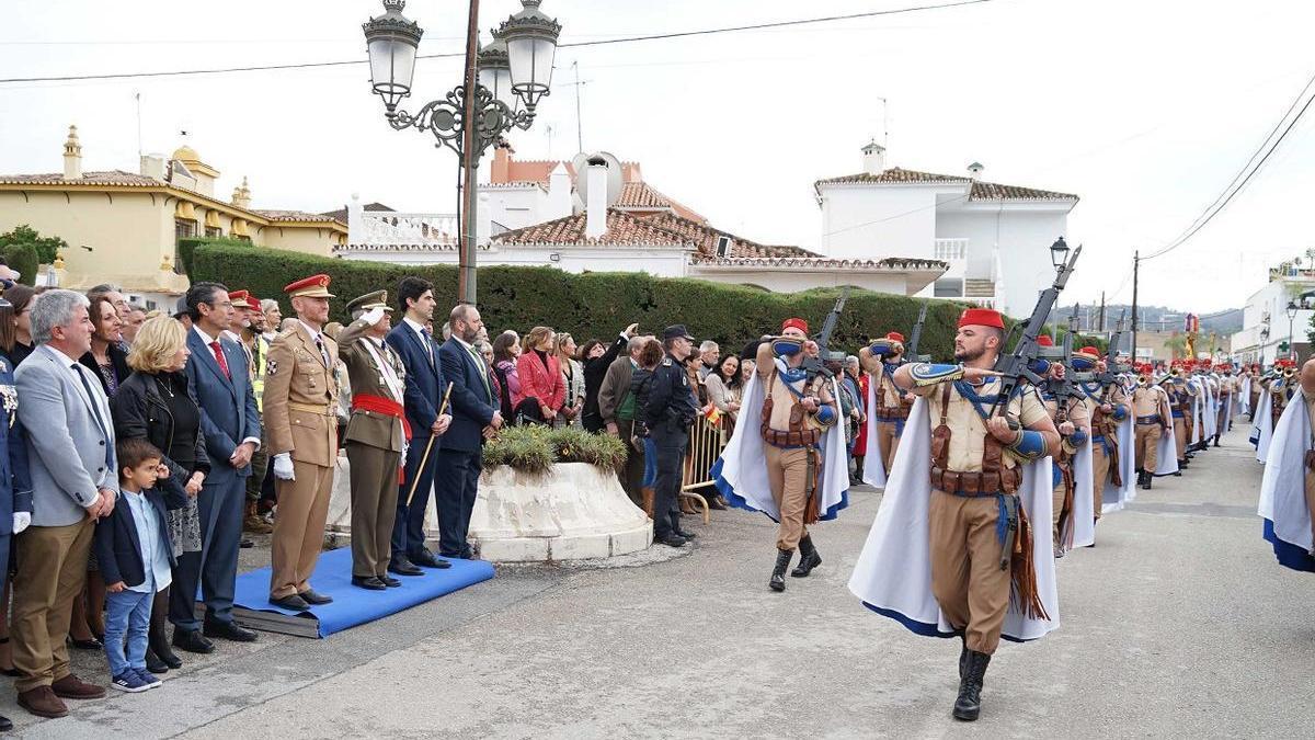 El Grupo de Regulares Nº54 de Ceuta participó en la jura de bandera.